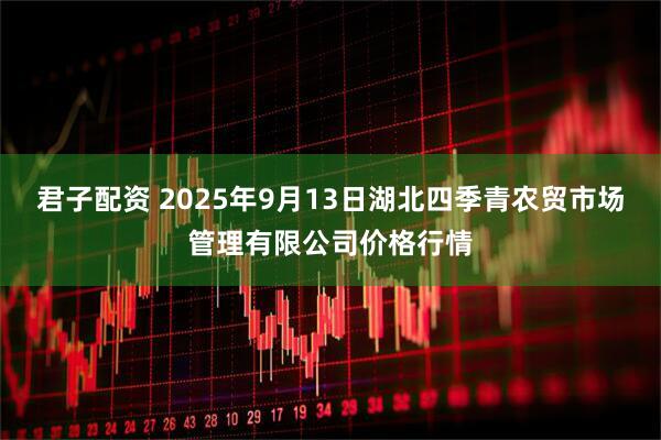 君子配资 2025年9月13日湖北四季青农贸市场管理有限公司价格行情
